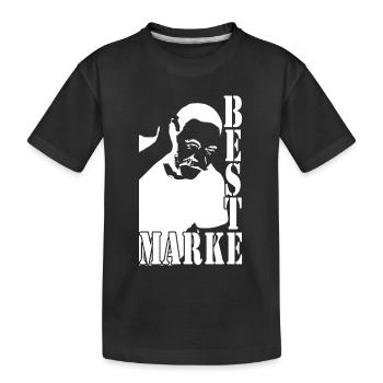 Meilleur homme de marque - T-shirt bio Premium Enfant - noir - Devant