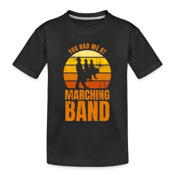 Blague des fanfares - T-shirt bio Premium Enfant - noir - Devant