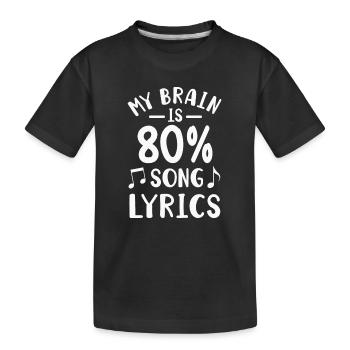 Chanteur Musicien Chant - T-shirt bio Premium Enfant - noir - Devant