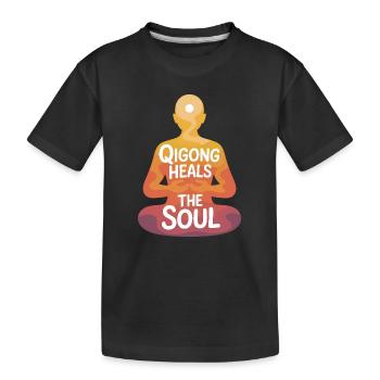 Qigong Tai Chi - T-shirt bio Premium Enfant - noir - Devant