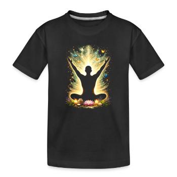 Méditation Conception de l’énergie de pleine conscience - T-shirt bio Premium Enfant - noir - Devant
