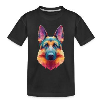 Chien de berger - T-shirt bio Premium Enfant - noir - Devant