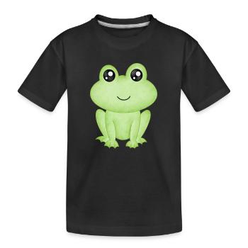 Grenouille - T-shirt bio Premium Enfant - noir - Devant