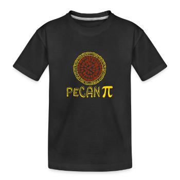 Pecan PU-Tagesymbol-lustiger Wissenschafts-Aussenseiter - Kinder Premium Bio T-Shirt - Schwarz - Vorne