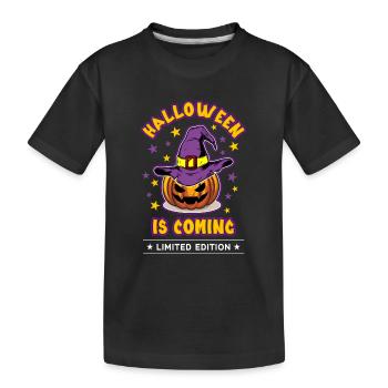 Halloween is coming - Kids' Premium Organic T-Shirt - black - Front