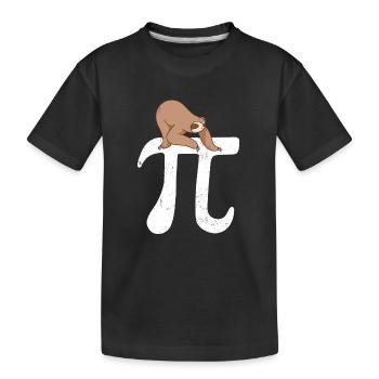 Math Paresseux Pi - T-shirt bio Premium Enfant - noir - Devant