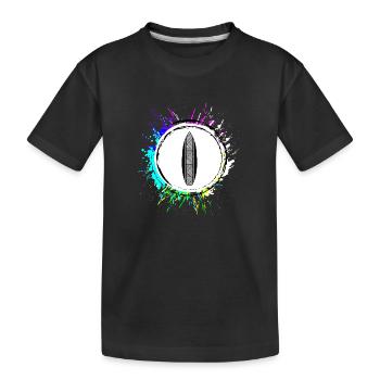 Icône de planche de surf - T-shirt bio Premium Enfant - noir - Devant