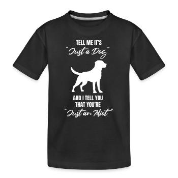 Chien Chien Amour Chien Propriétaire Chien École Maître - T-shirt bio Premium Enfant - noir - Devant