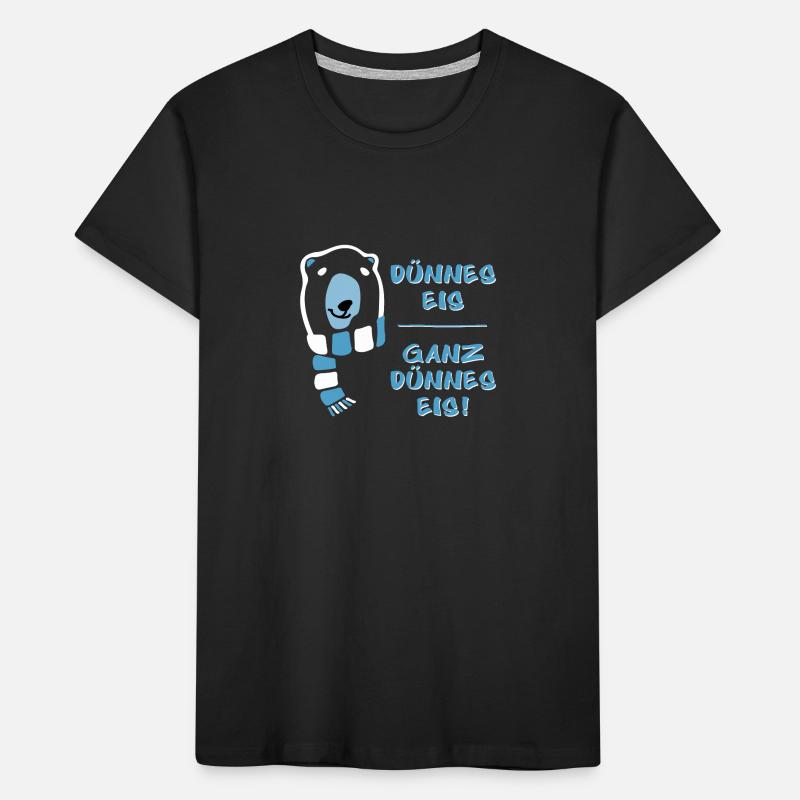 Dünnes Eis - ganz dünnes Eis Kinder Premium Bio T-Shirt