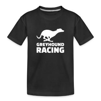 Greyhound racing - T-shirt bio Premium Enfant - noir - Devant