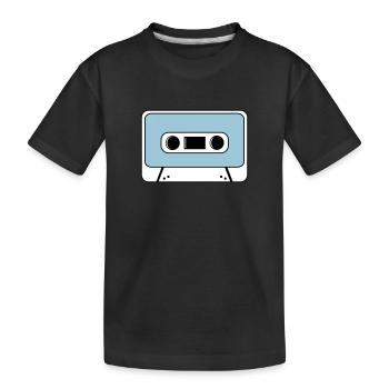 cassette - T-shirt bio Premium Enfant - noir - Devant