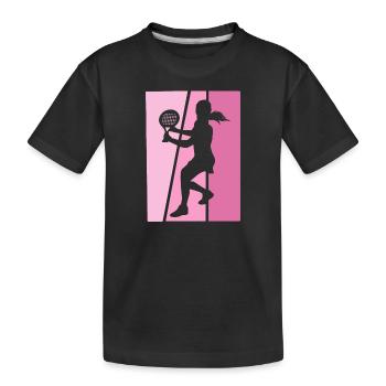 Joueur de padel Padel Tennis Girl - T-shirt bio Premium Enfant - noir - Devant