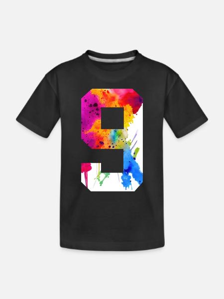 NUMÉRO 9 ANS 9E ANNIVERSAIRE - T-shirt bio Premium Enfant - noir