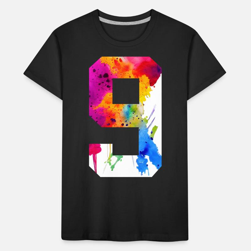 NUMÉRO 9 ANS 9E ANNIVERSAIRE T-shirt bio Premium Enfant