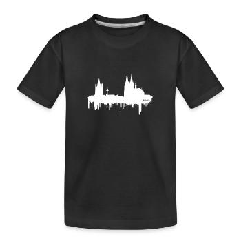 Skyline Cologne - Blanc - T-shirt bio Premium Enfant - noir - Devant