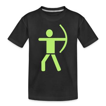Archery - Kids' Premium Organic T-Shirt - black - Front