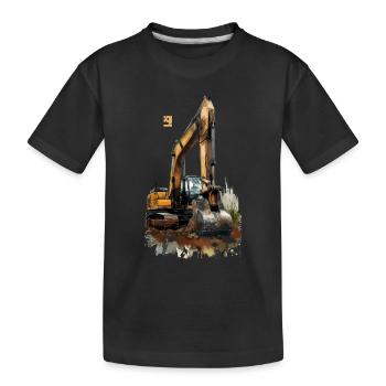 Bagger 9 Years 9 Birthday - Kids' Premium Organic T-Shirt - black - Front