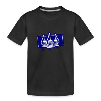 Icône d’aspirateur - T-shirt bio Premium Enfant - noir - Devant