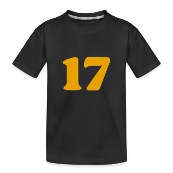 17 - Kids' Premium Organic T-Shirt - black - Front