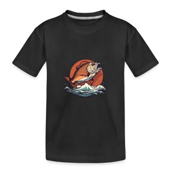 Édition Angler - T-shirt bio Premium Enfant - noir - Devant