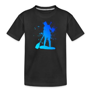 Stand up Paddle Planche Standup Paddle Standup Pad - T-shirt bio Premium Enfant - noir - Devant