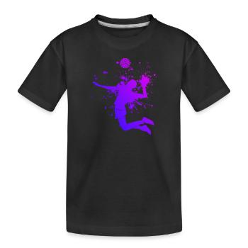 Volleyball masculin Volleyball Volley-ball féminin Volley-ball féminin - T-shirt bio Premium Enfant - noir - Devant
