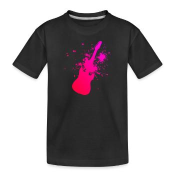 Gitarre Gitarrist Herren Guitar Player Guitar - Kinder Premium Bio T-Shirt - Schwarz - Vorne