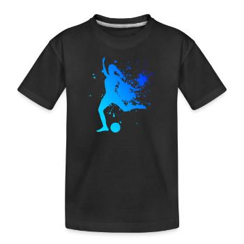 Matchs de football Footballeurs Matchs de football - T-shirt bio Premium Enfant - noir - Devant