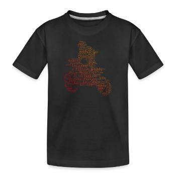 Freestyle Motocross Dirtbike Supermoto Dirt Bike - Kids' Premium Organic T-Shirt - black - Front