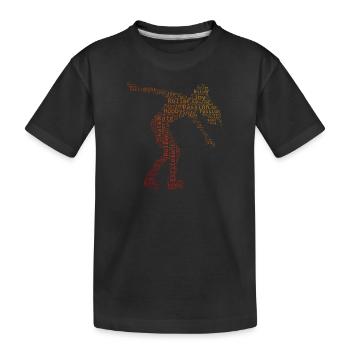 Roller Skating Roller Skates Roller Skating - Kinder Premium Bio T-Shirt - Schwarz - Vorne