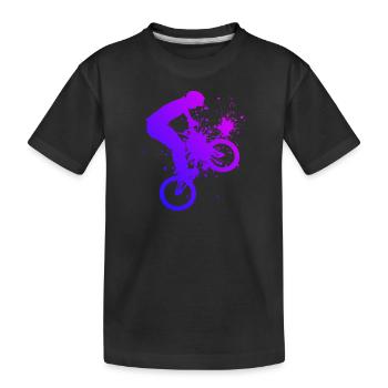 Vélo bmx vélo vélo bmx jeunes femmes - T-shirt bio Premium Enfant - noir - Devant