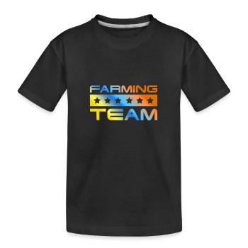 Équipe d’agriculture colorée - T-shirt bio Premium Enfant - noir - Devant