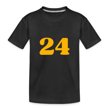 24 - T-shirt bio Premium Enfant - noir - Devant