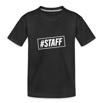 Staff Mitglied - Kinder Premium Bio T-Shirt - Schwarz - Vorne