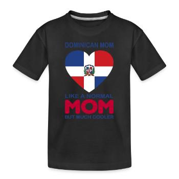 Dominikanische Republik - Kinder Premium Bio T-Shirt - Schwarz - Vorne