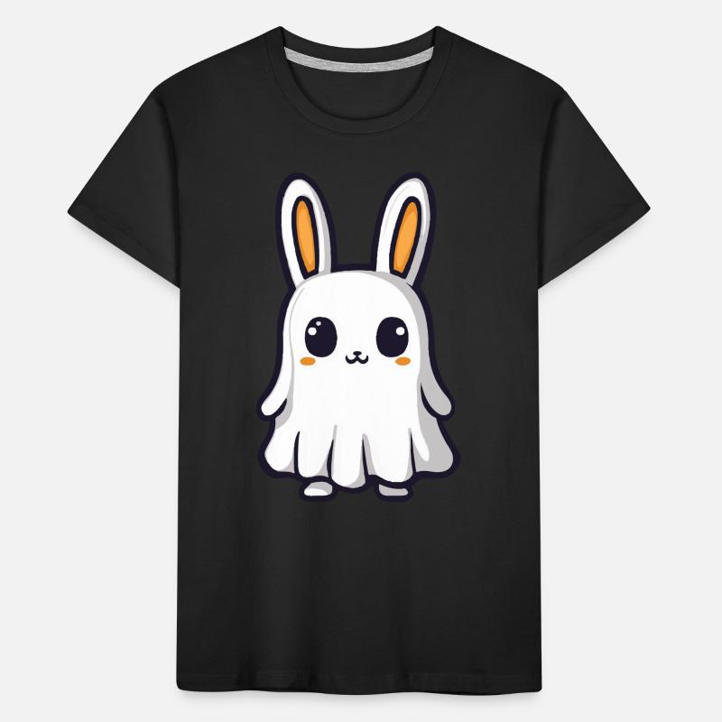 Hase Halloween Comic Geist Kinder Premium Bio T-Shirt