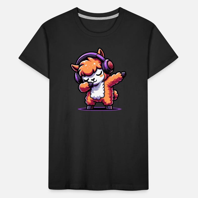 Dabbing Alpaca Kids' Premium Organic T-Shirt