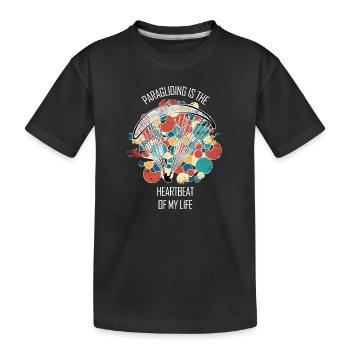 Parapente Gleitschirm Paragleiter Parapente - T-shirt bio Premium Enfant - noir - Devant
