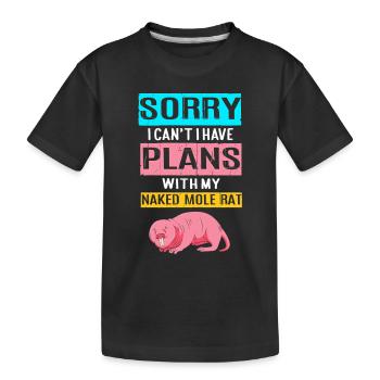 Chiot de sable - T-shirt bio Premium Enfant - noir - Devant