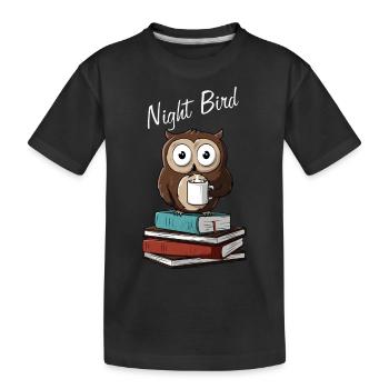 Night Bird - T-shirt bio Premium Enfant - noir - Devant