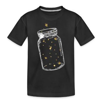 Lightning Bugs Catching Fireflies I Fireflies - Kids' Premium Organic T-Shirt - black - Front