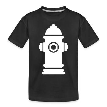 Icône de borne d’incendie - T-shirt bio Premium Enfant - noir - Devant