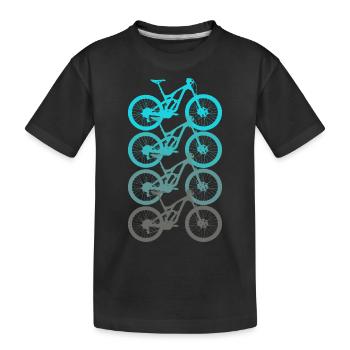 Bike Bike Bike Bike - Kids' Premium Organic T-Shirt - black - Front