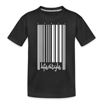 COLLECTION REBEL LIFESTYLE BLANC - T-shirt bio Premium Enfant - noir - Devant
