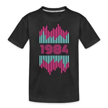 1984 - Kinder Premium Bio T-Shirt - Schwarz - Vorne