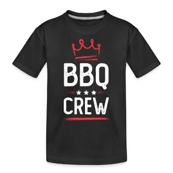 Bbq Crew - Kinder Premium Bio T-Shirt - Schwarz - Vorne