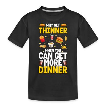 Tout ce que vous pouvez manger Hotel Grill gourmandises - T-shirt bio Premium Enfant - noir - Devant