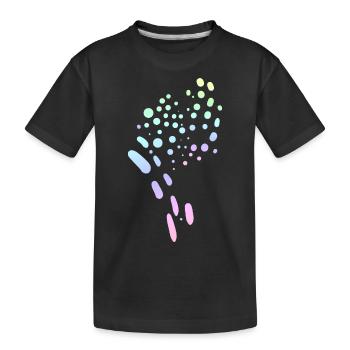 Jugendstil Tribal - Kinder Premium Bio T-Shirt - Schwarz - Vorne