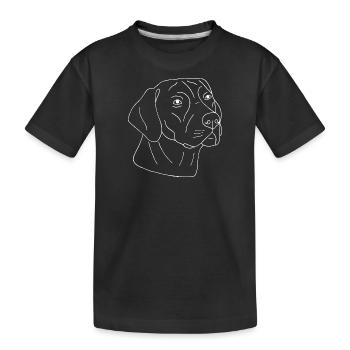 Rhodesian Ridgeback - Kinder Premium Bio T-Shirt - Schwarz - Vorne