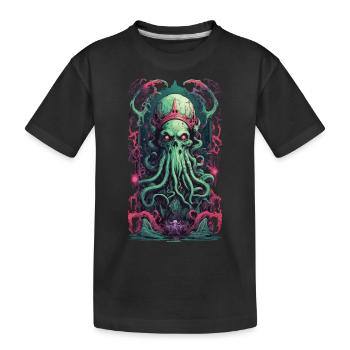 Demons King Underworld Gothic Occult Design - Kids' Premium Organic T-Shirt - black - Front